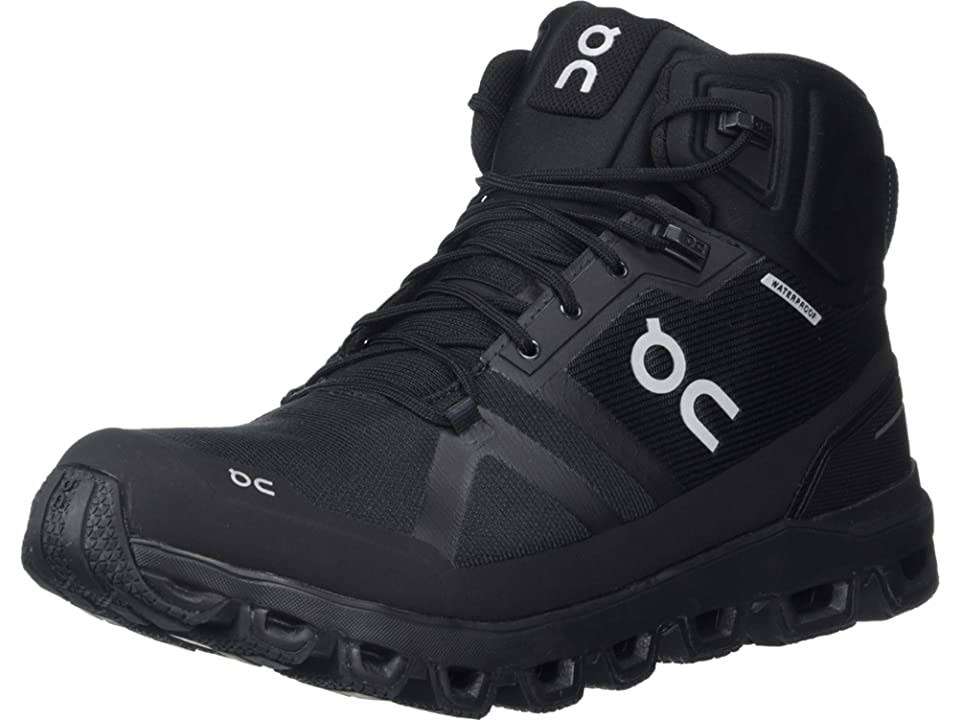 on Running Men&s Cloudrock Waterproof All Black / 11.5 / M