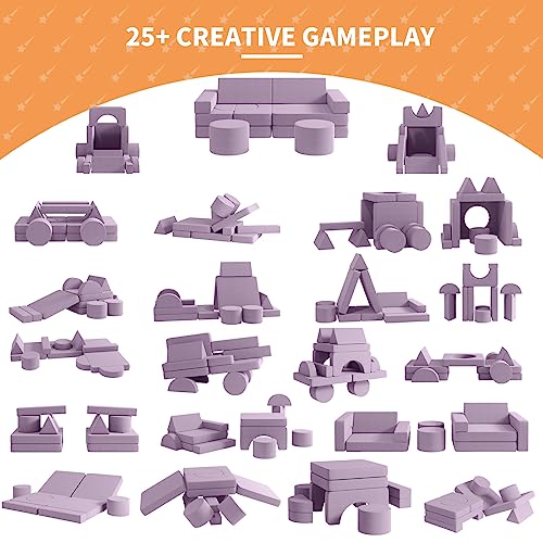 Modular Kids Play Couch 13PCS, Modular Couch Kids, Kids Couch for Playroom, Modular Kids Couch for Boys and Girls, Kids Play Couch for Kids (Blue, M)