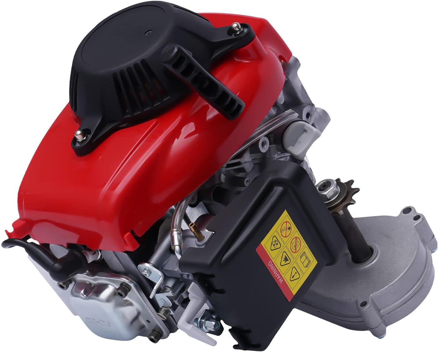 Bicycle Engine Motor Kit,49cc 4-Stroke Cycle Motor Kit Gas Kit Electric Bike Petrol Gas Bike Engine, Single Cylinder Low Noise Vibration Damping, Suitable for Adult Bike Scooter Conversion Kit