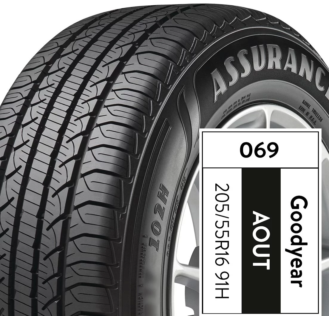 Goodyear Assurance Outlast 205/55R16 91H All-Season Passenger Car Tire