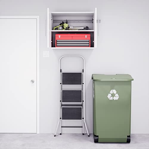 Prepac HangUps Upper Storage Cabinet - Elegant and Spacious Wall Cabinets to Maximize Your Storage, 36" Size, Classic White Finish