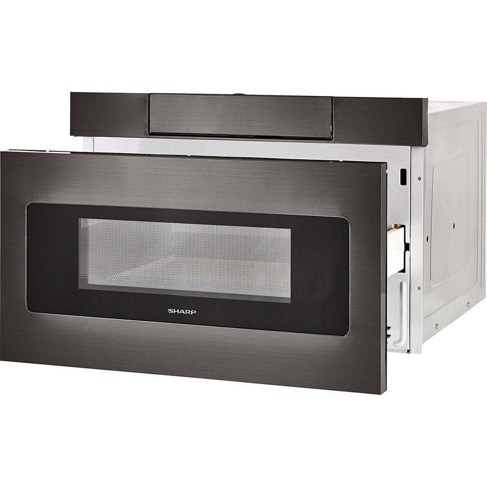 Sharp 24" 1.2 cu. ft. 950W Microwave Drawer Oven, Black Stainless Steel (SMD2470AH) - (Open Box)