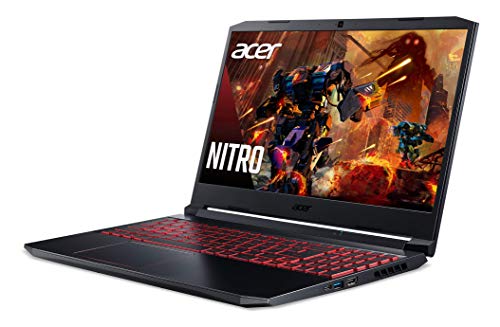 Acer Nitro 5 AN515-45-R83Z Gaming Laptop, AMD Ryzen 5 5600H Hexa-Core Processor | NVIDIA GeForce GTX 1650 | 15.6" FHD 144Hz IPS Display | 8GB DDR4 | 256GB NVMe SSD | WiFi 6 | Backlit Keyboard