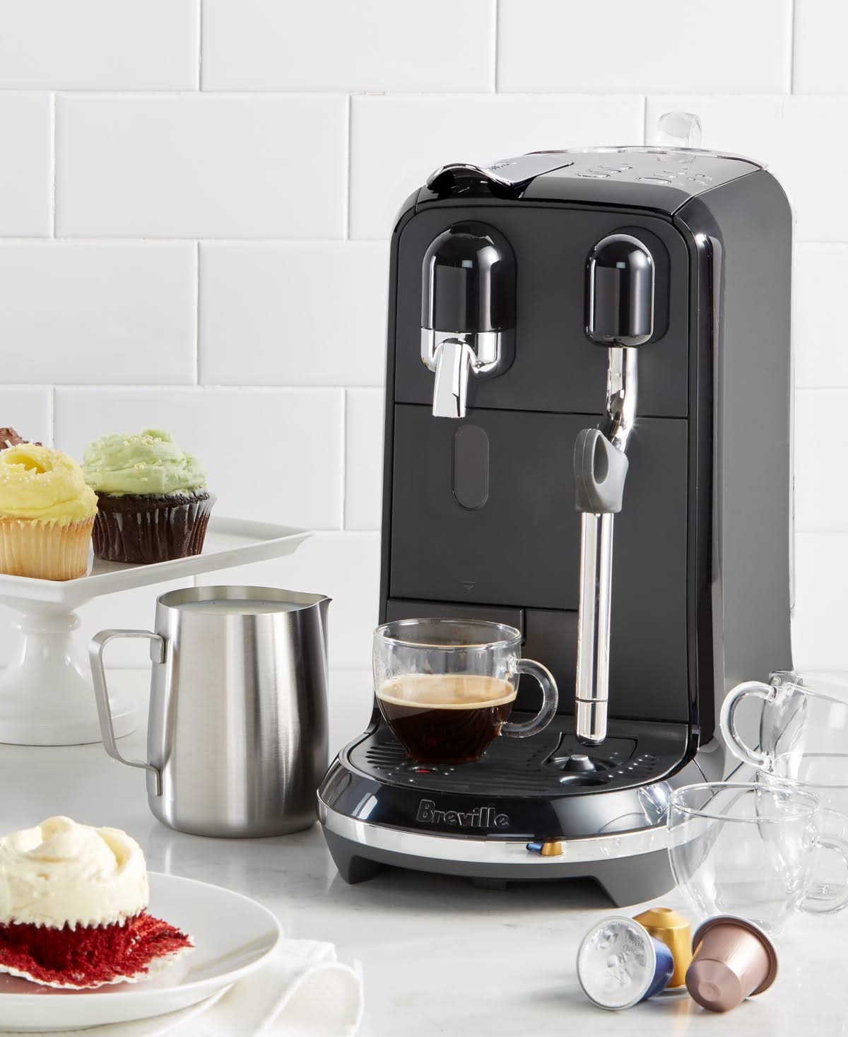 Nespresso Creatista Uno by Breville, Black Sesame