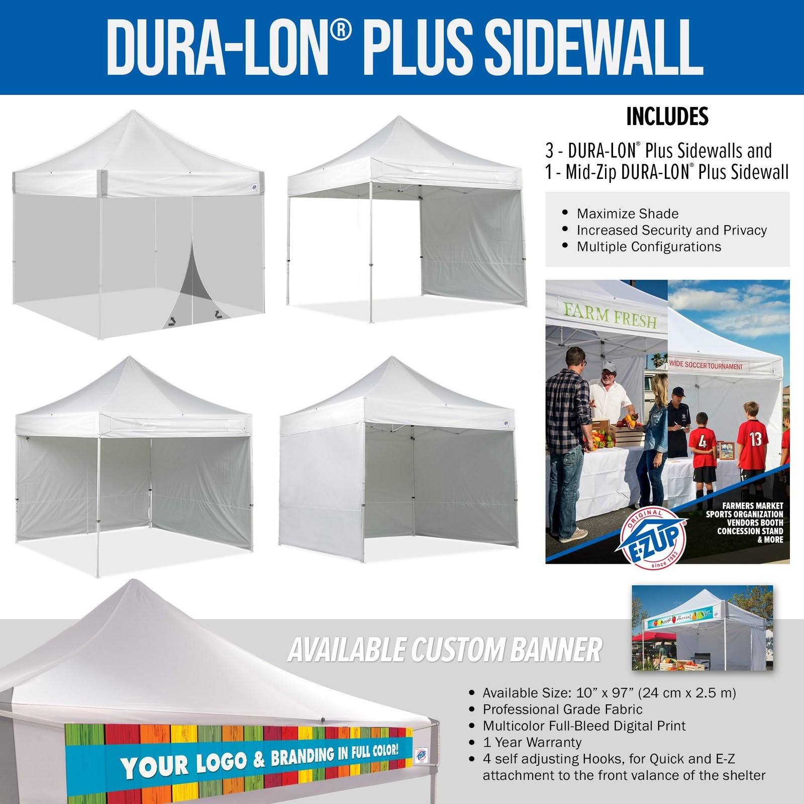 E-Z Up ES100S Instant Shelter Canopy, 10& x 10&