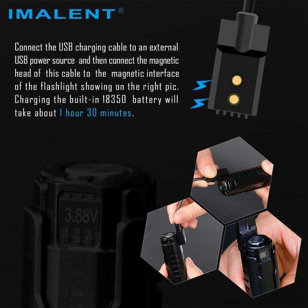 Imalent LD70 EDC Flashlight with CREE XHP70.2 Led 4000 Lumens