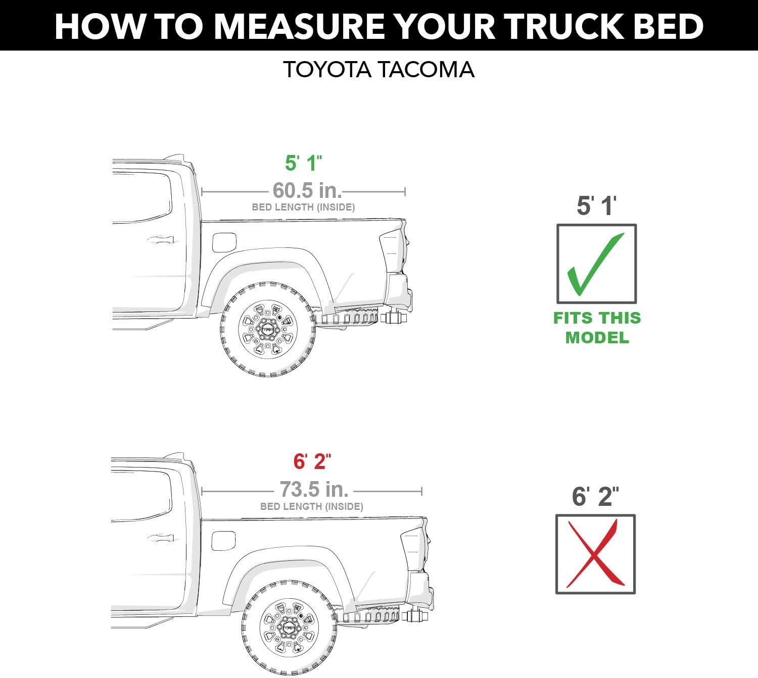 RealTruck BAK BAKFlip MX4 Hard Folding Truck Bed Tonneau Cover | 448426 | Fits 2016 - 2023 Toyota Tacoma w/ OE track system 5' 1" Bed (60.5")