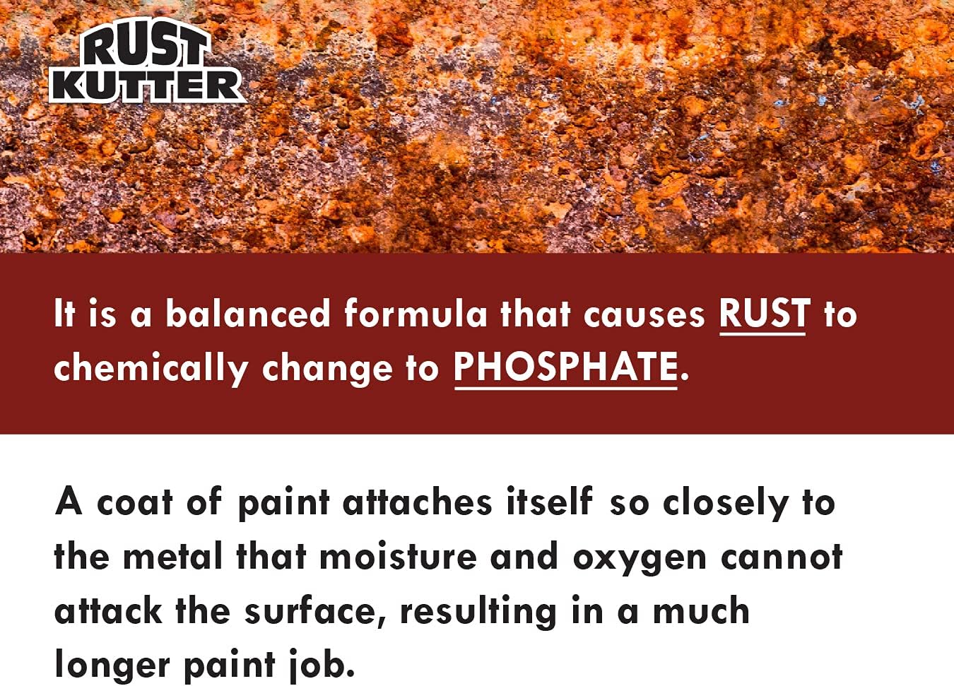 Rust Kutter- Gallon - Stops Rust and Converts Rust Spots to Leave a Primed Surface Ready to Paint, Professional Rust Repair Manufactured in USA Pack of 2