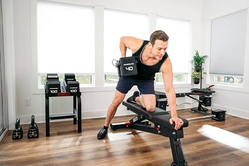 PowerBench 2.0 Adjustable Weight Bench, 7 Positions, Built-in Wheels & Handle, Innovative Equipment for Home & Commercial Gyms, Versatile Workout Bench