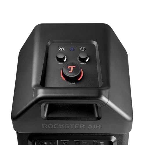 Fender x Teufel ROCKSTER AIR 2 Portable Bluetooth Speaker – Powerful Sound & Bass, 58 Hours Battery, Parties & Events, Mic & Guitar Inputs, Power Bank