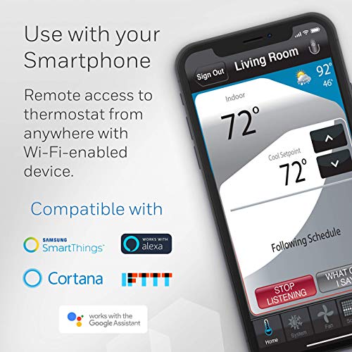 Honeywell RTH9585WF1004/W Wi-Fi Smart Color Programmable Thermostat (Renewed)