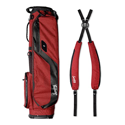 Sunday Golf El Camino Bag - Lightweight Sunday Golf Bag with Strap and Stand – Easy to Carry – Golf Stand Bag for The Driving Range, Par 3 and Standard Courses, 3.9 pounds