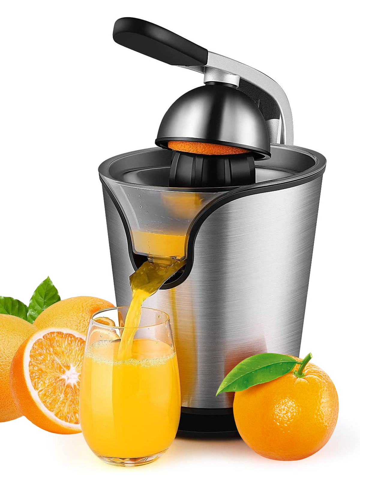 Press Type Electric Citrus Juicer - Citrus Squeezer for Oranges Lemons