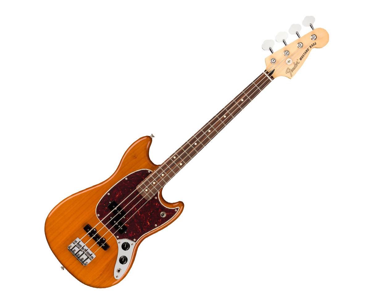 Fender Player Mustang Bass PJ Pau Ferro Aged Natural