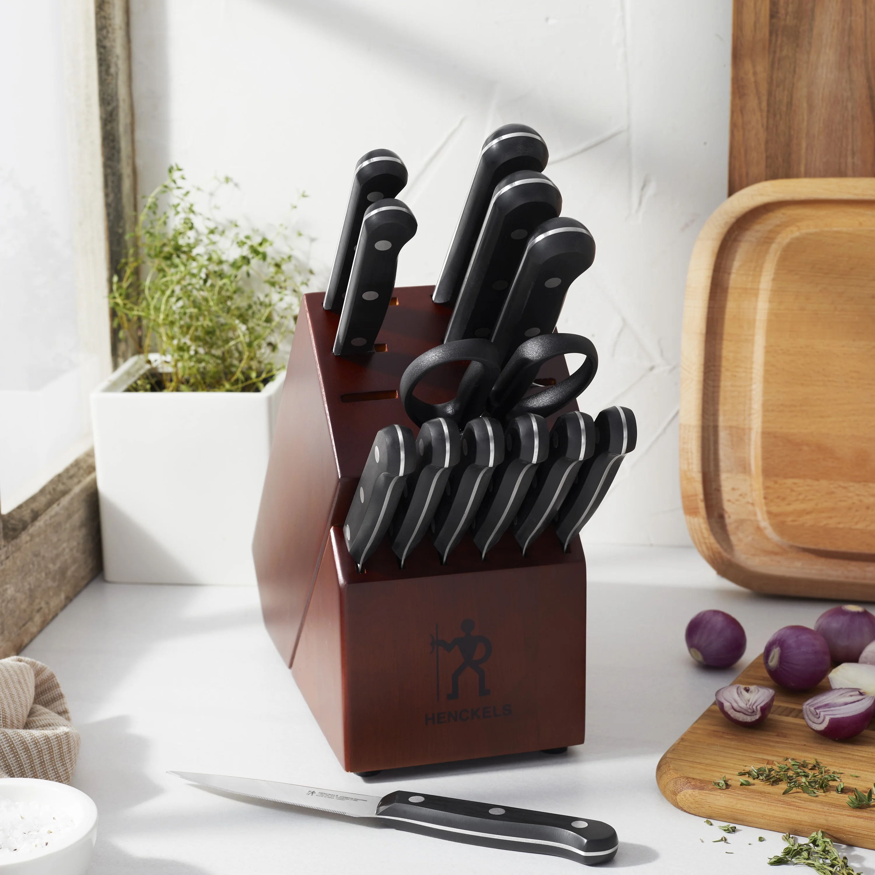 Henckels International Everedge Solution 14-pc Knife Block Set