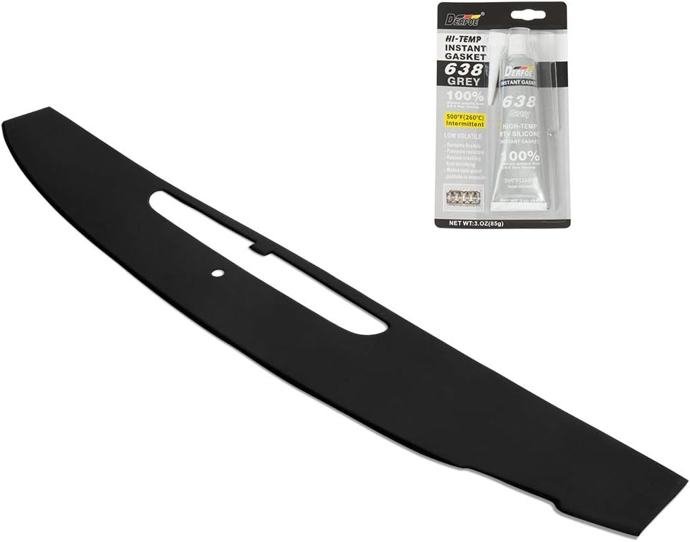 G-PLUS Dash Board Cover Compatible with 2007-2014 Cadillac Escalade ESV/2007-2013 EXT and Hybrid Front Dash Defrost Vent Grille Cover Cap Bezel Black Pack of 2