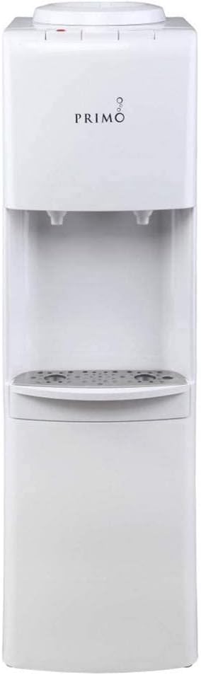 Primo Top-Loading Water Dispenser - 2 Temp (Hot-Cold) Water Cooler Water Dispenser for 5 Gallon Bottle w/Child-Resistant Safety Feature, White