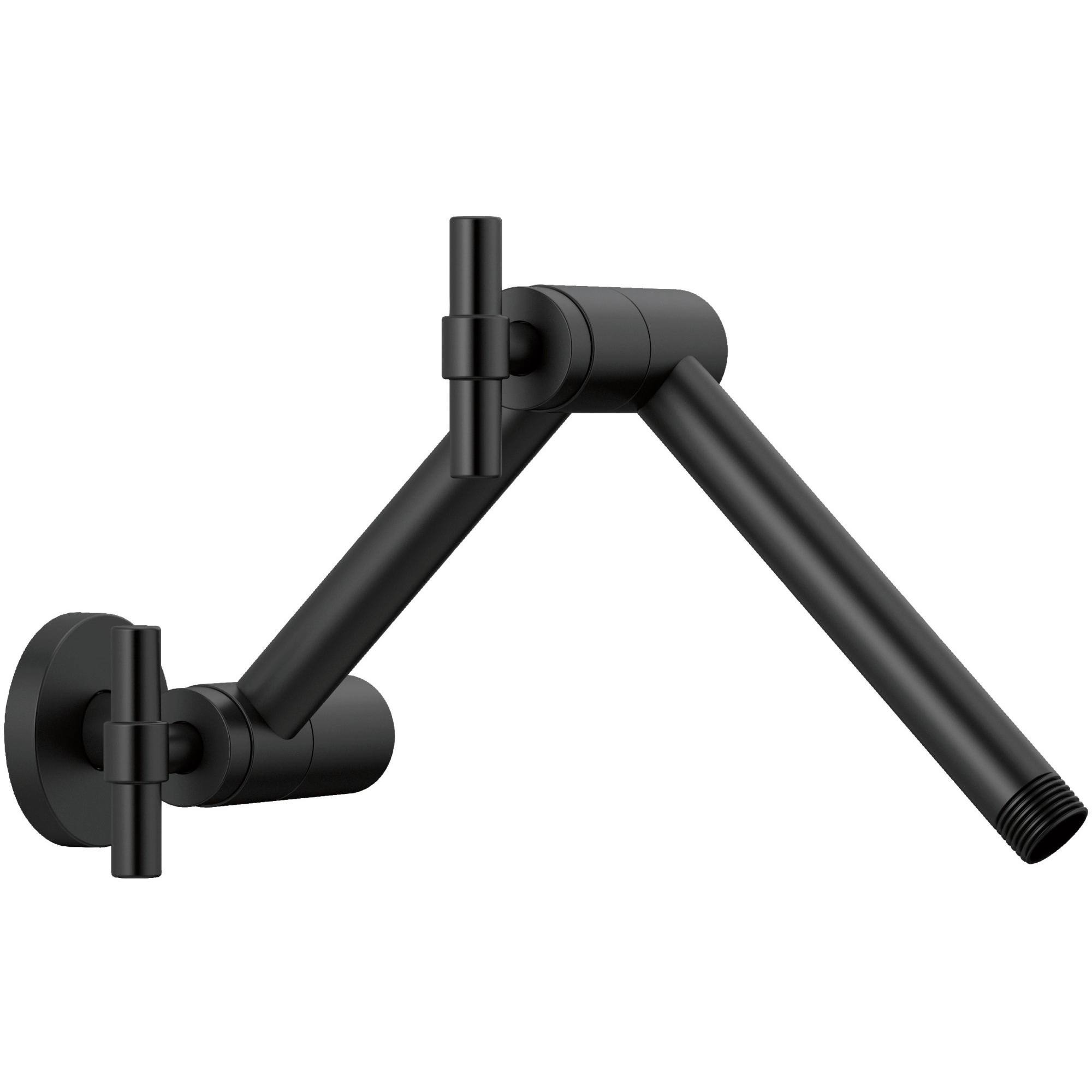 Brizo RP81434BL Litze Matte Black Shower Arm and Flange