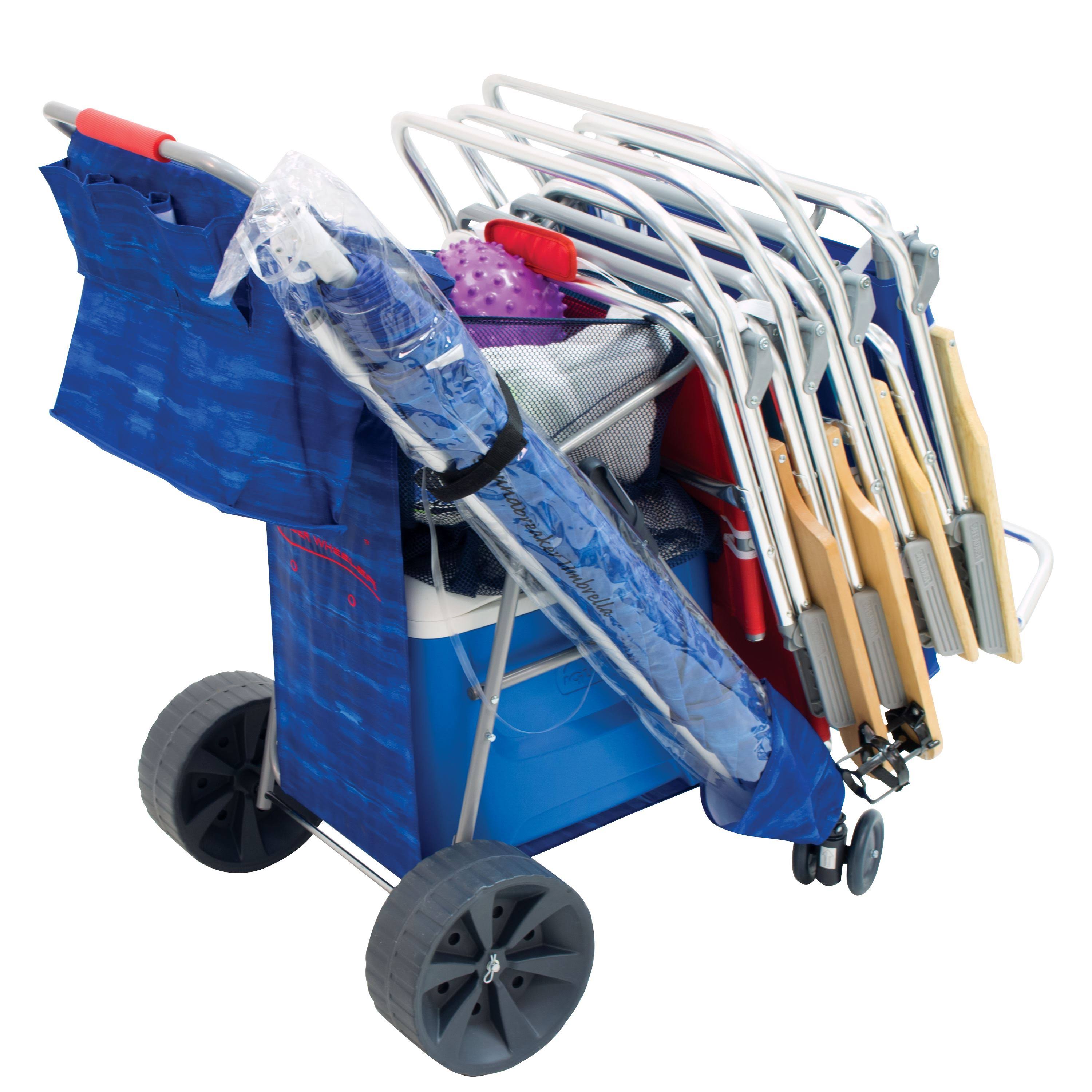 Rio | Wonder Wheeler Deluxe Beach Cart - Dark Blue