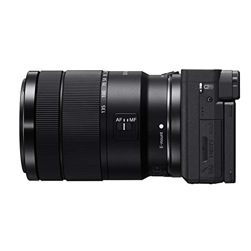 Sony Alpha a6400 Mirrorless Camera: Compact APS-C Interchangeable Lens Digital Camera with Real-Time Eye Auto Focus, 4K Video, Flip Screen & 16-50mm Lens - E Mount Compatible - ILCE-6400L/B, Black