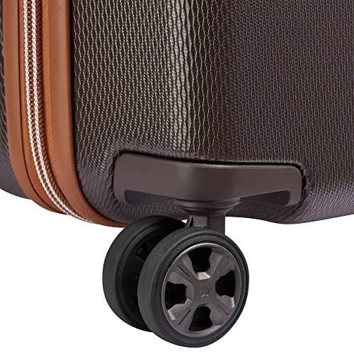 DELSEY PARIS Chatelet Air 2.0 Hardside Luggage with Spinner Wheels, Angora, Checked-Large 28 Inch