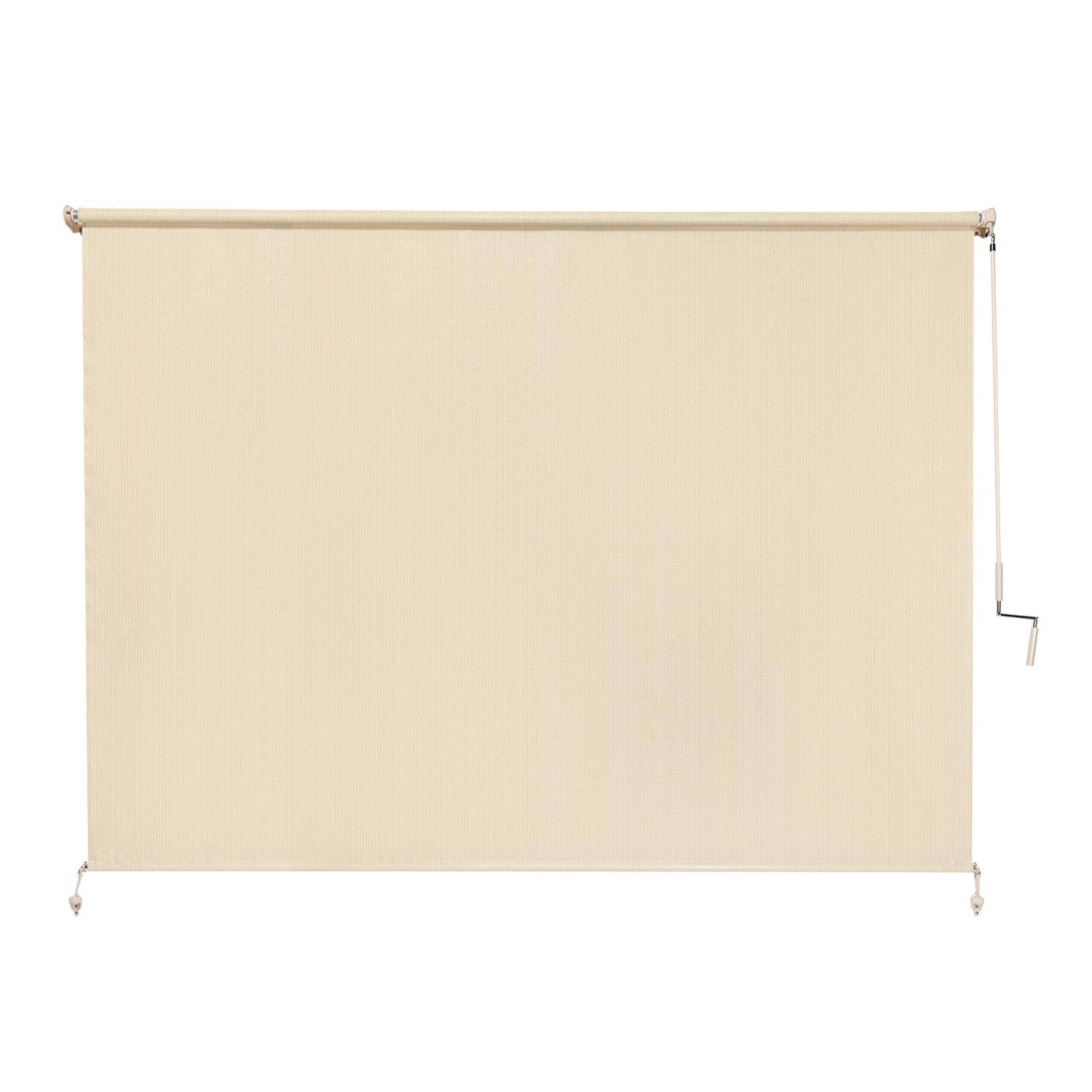 Coolaroo Exterior Cordless Roller Shade 8ft x 6ft Sesame