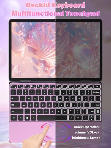 11" Convertible 2-in-1 Touchscreen Laptop, in tel N100,16GB RAM,1T SSD,FHD 1920 * 1200 IPS,Win 11 Pro PC,Backlit Keyboard, WiFi,USB-C,HDMI,Oval Trackpad,Lightweight for Business&Students