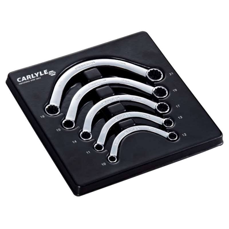 Wrench Set - Box End, 5-pc, Half Moon Metric, Carlyle HMWS5M