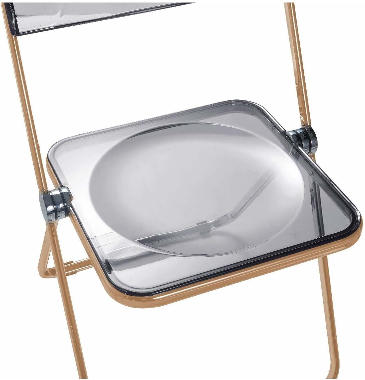 Timeless Trends, Folding Chair with Gold Metal Frame, Foldable for Convenient Storage., Space-Saving, Set of 4