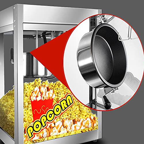 Popcorn Machine,Retro Popcorn Maker, Hot Air Popcorn Machine, 1300W Hot Air Commercial Popcorn Popper with Measuring Cup, Fast Popping, for Party Christmas and Movie Nights