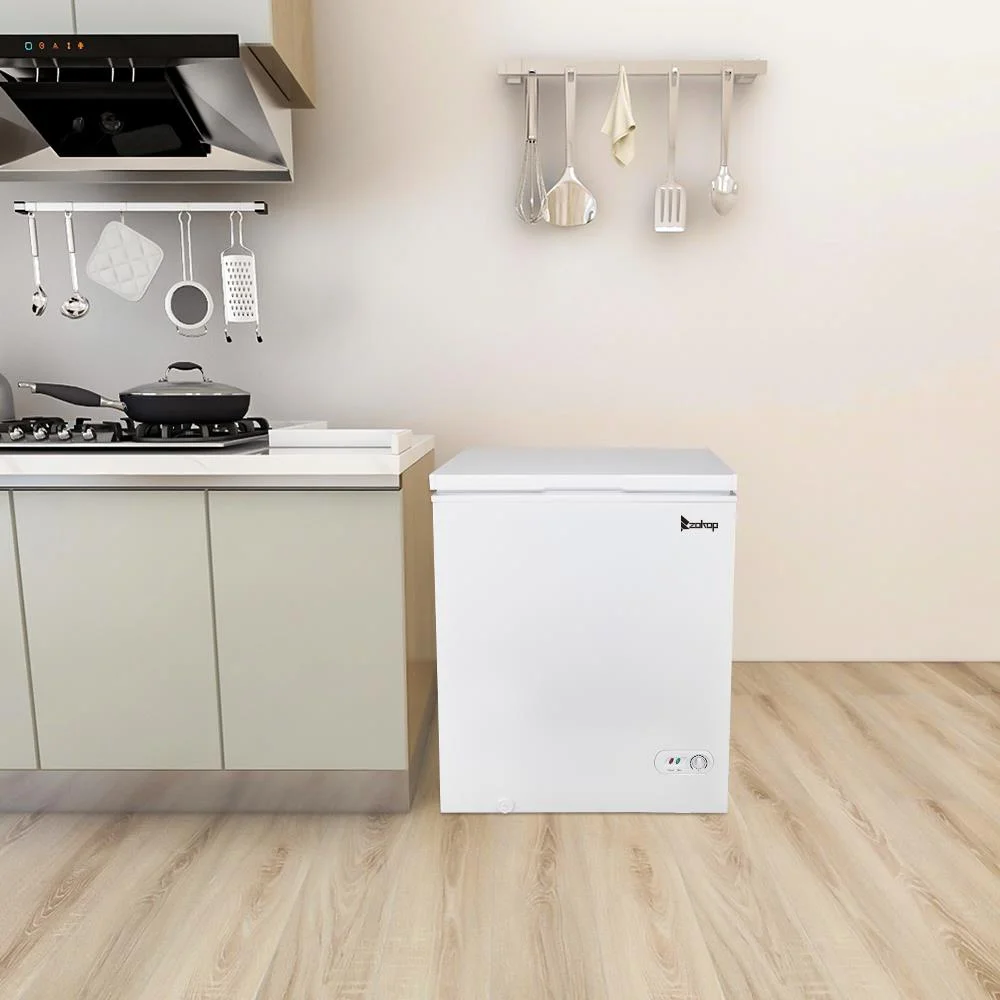 SamyoHome 5.0 Cu.ft Single Door Chest Freezer, White