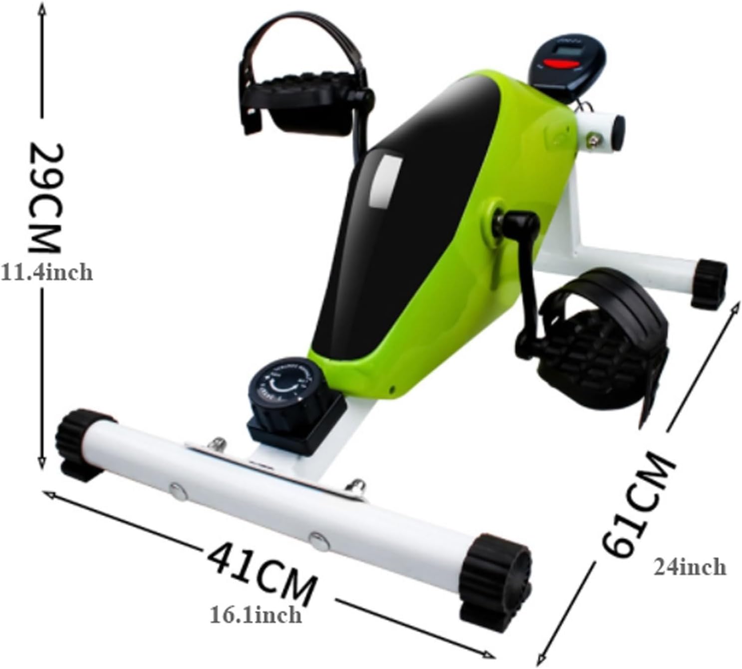 Exercise Bike Magnetic Under Desk Bike Pedal Exerciser, Mini Exercise Bike Desk Cycle, Arm Leg Exerciser for Physical Therapy Desk Exercise, Rehabilitation Training Equipment for the Elderly Under Des