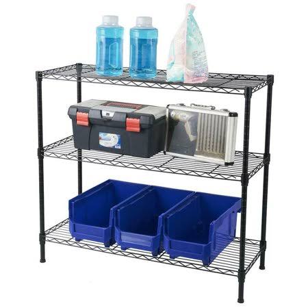 Simple Trending 3-Tier Stackable Wire Shelving Unit Storage Rack, Expandable u0026 Adjustable Kitchen Storage Cabinet Shelf Orga