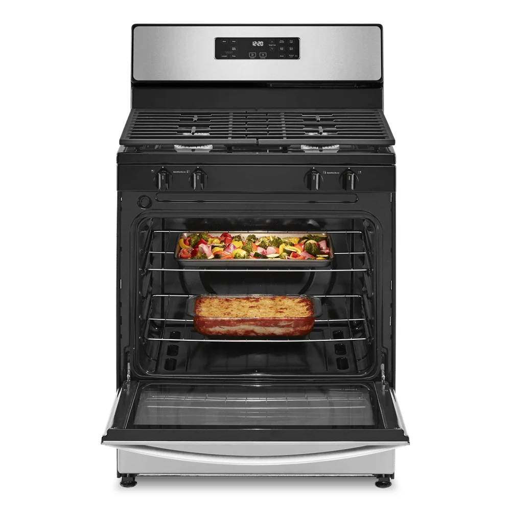 WHIRLPOOL WFG320M0MS  30" FREE STANDING GAS RANGE White