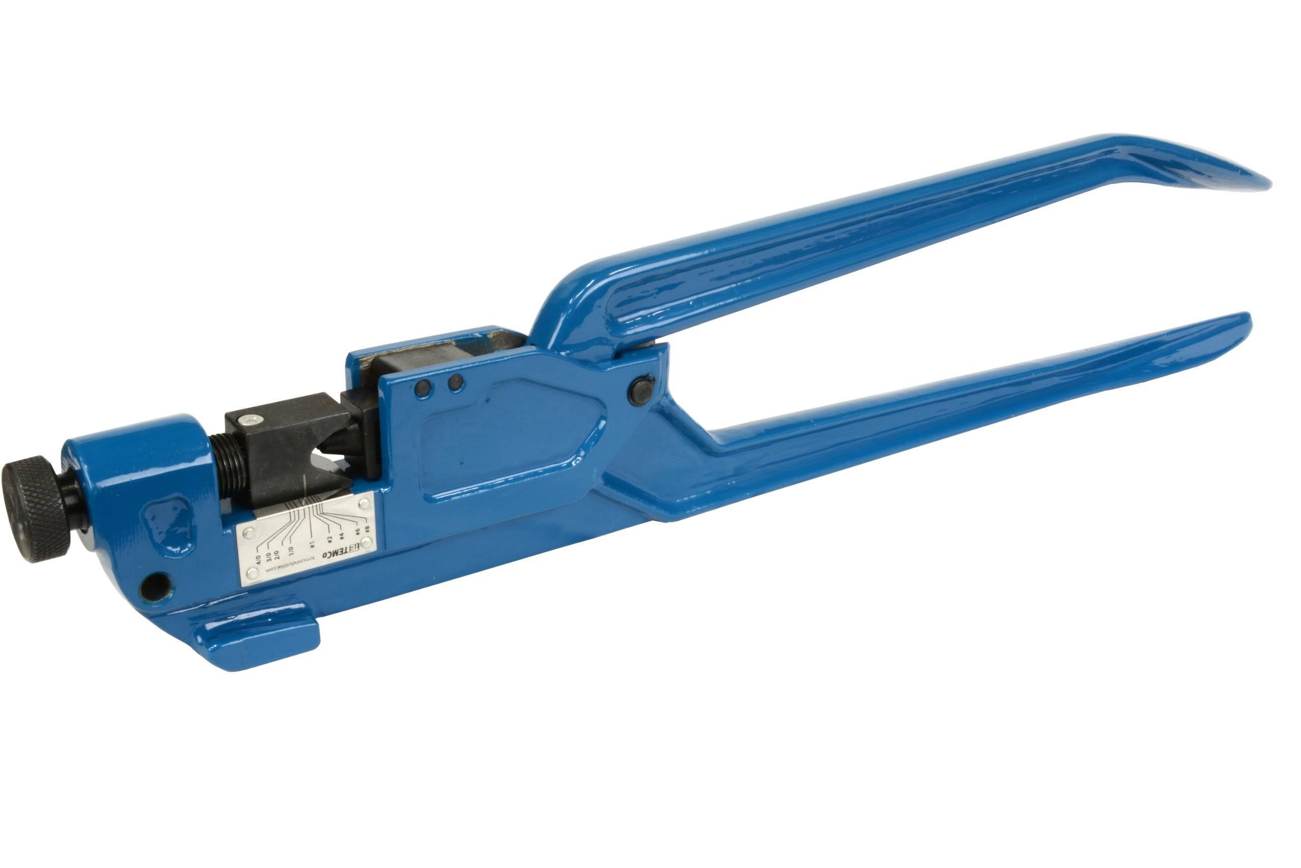 Temco Lug Crimper Tool TH0012-8 AWG - 0000 AWG(4/0) Dieless Indent Electrical Battery Terminal Cable Wire 5 Year Warranty