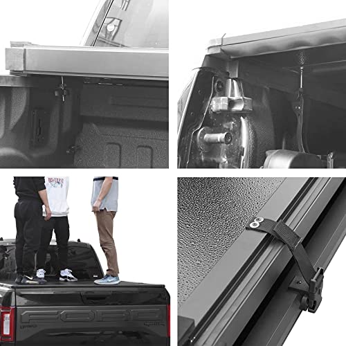 Lyon Cover 6.2ft / 74" Hard Tri-Fold Truck Bed Tonneau Cover for 2015-2024 Chevy Colorado/GMC Canyon