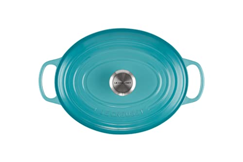 Le Creuset Enameled Cast Iron Signature Oval Dutch Oven, 9.5 qt., Cerise