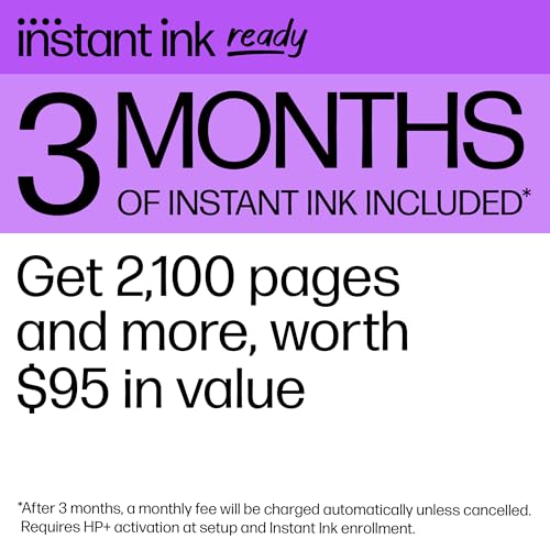HP Envy 6555e Wireless All-in-One Color Inkjet Printer, Print, scan, Copy, Duplex Printing Best-for-Home, 3 month Instant Ink trial included (714N5A)