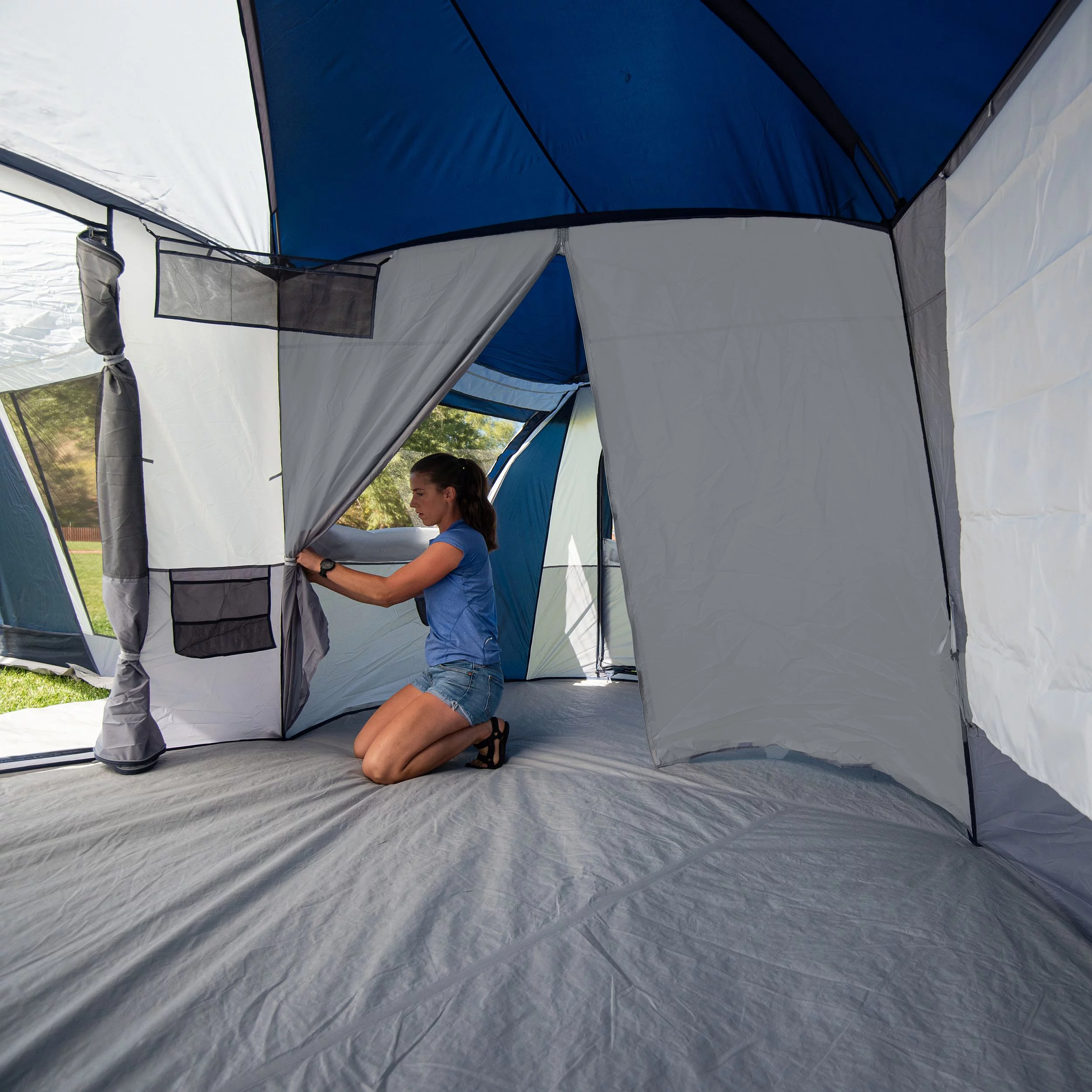 Ozark Trail Hazel Creek 20-Person Star Tent, with Screen Room
