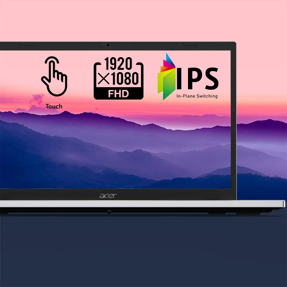 Acer Aspire 3 A315-24PT-R8CY Slim Laptop | 15.6" Full HD IPS Touch Display | AMD Ryzen 5 7520U Quad-Core Processor | AMD Radeon Graphics | 8GB LPDDR5 | 512GB NVMe SSD | Wi-Fi 5 | Windows 11 Home
