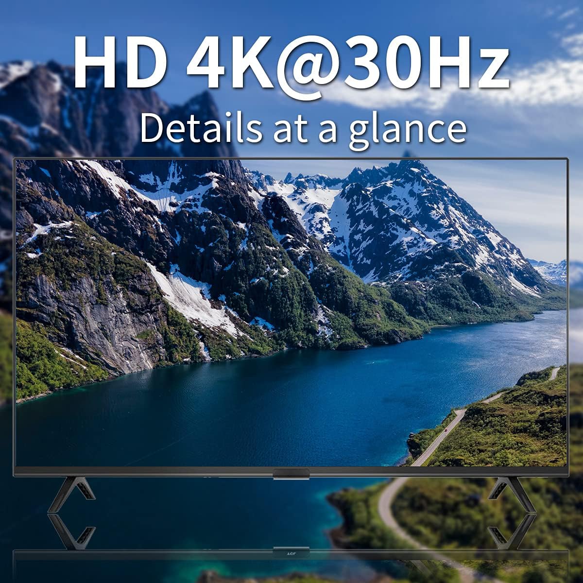 HDMI Extender Splitter 1x2 1080P@60Hz Over Cat 5E/6/7 Ethernet Cable 50m (165ft) Support 2 HDMI loopout EDID Copy POC Function (1 in 2 Out)
