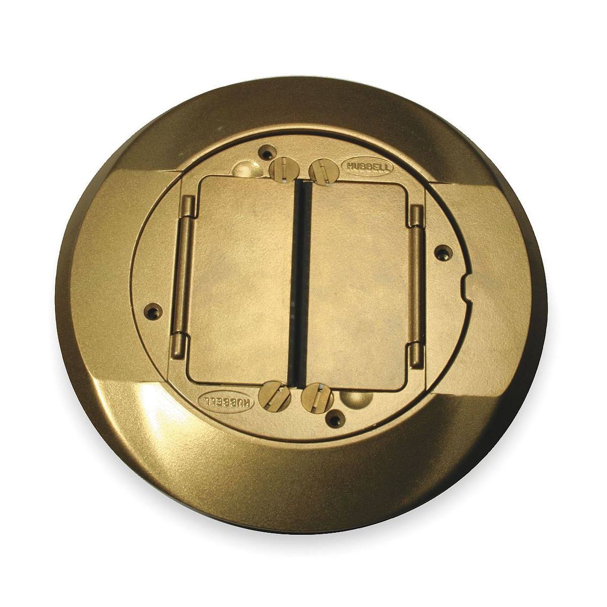 Hubbell WIRING Device-Kellems S1CFCBRS Floor Box Cover Carpet Flange,Brass
