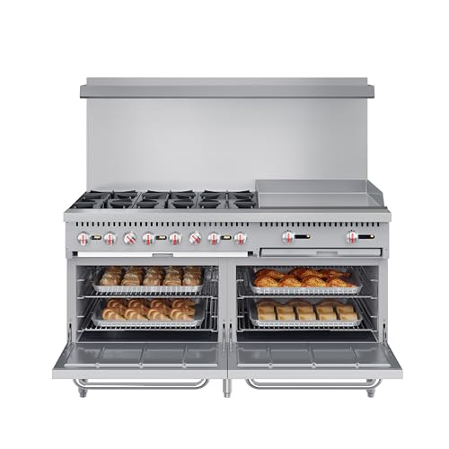 KoolMore 60 in. 6 Burner Commercial Range with 24 in. Griddle