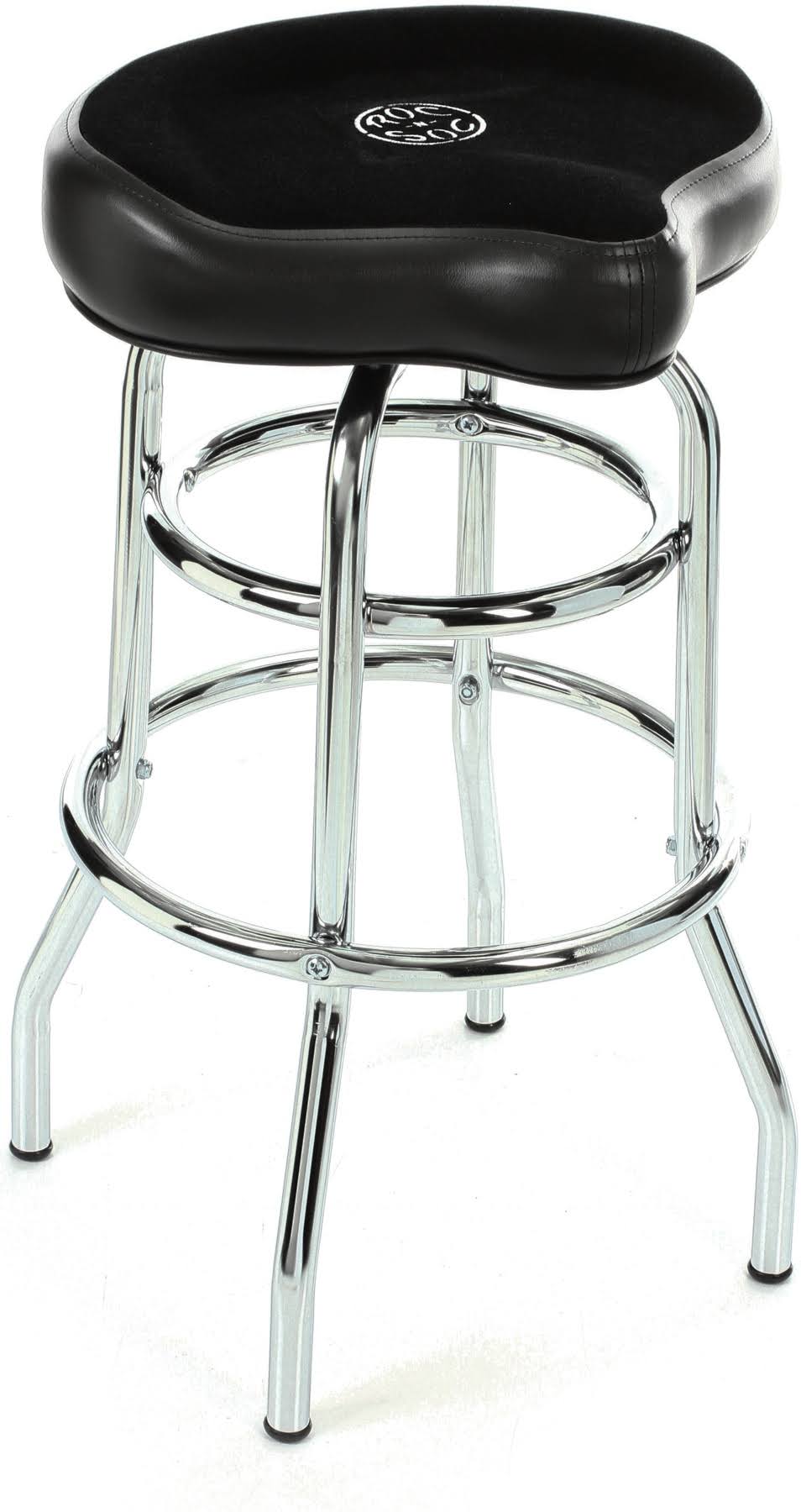 ROC-N-SOC Tower Saddle Seat Stool Black Tall