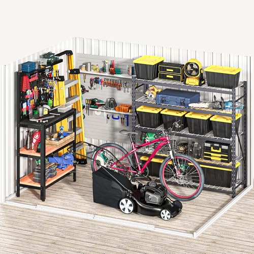 DWVO 10x8 FT Outdoor Storage Shed - Spacious Garden Tool Shed with Lockable Door - Durable Metal Yard Shed for Garden, Patio, and Backyard (Dark Gray)
