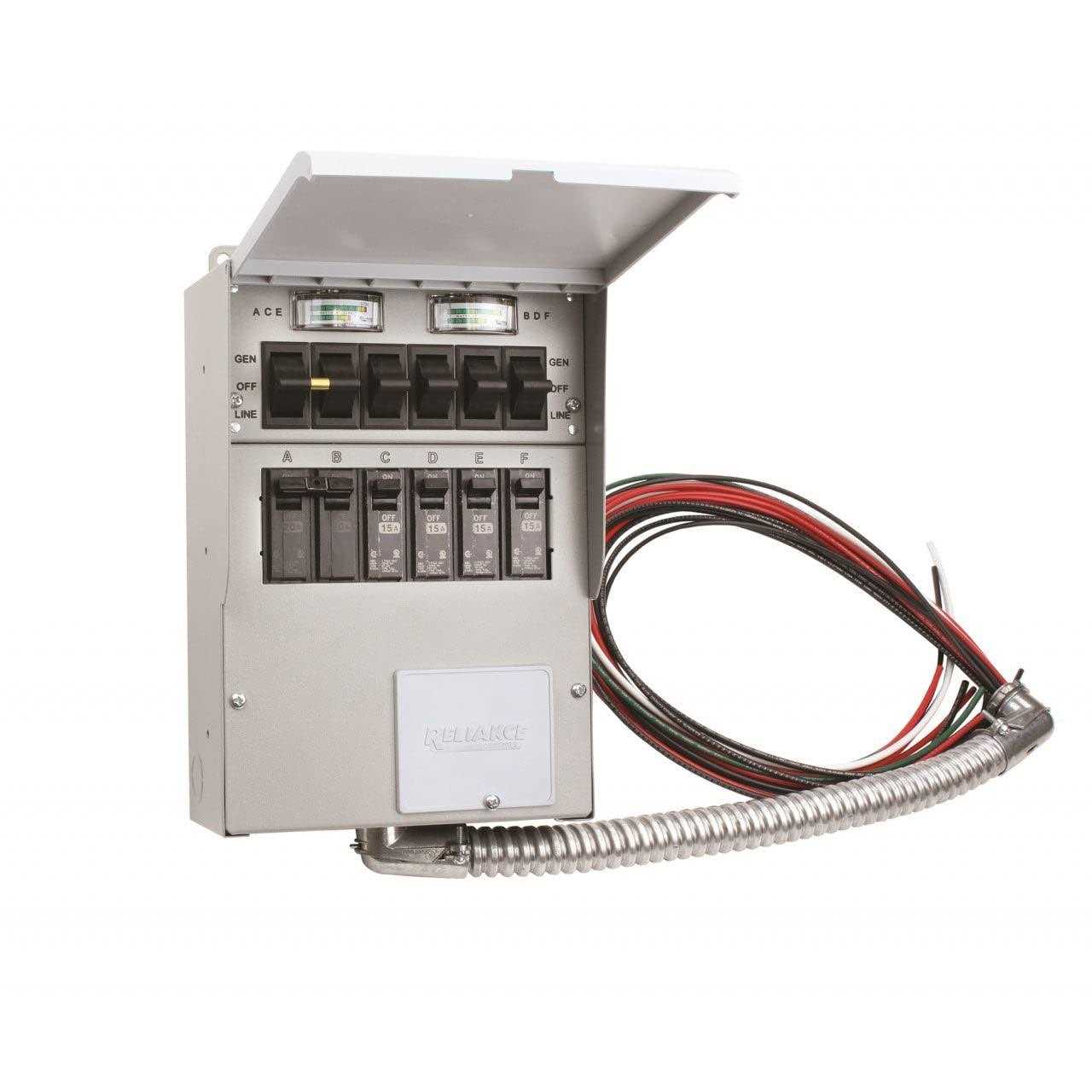 Reliance 506C 120/240-Volt 50-Amp 6-Circuit Pro/Tran Indoor Transfer Switch - Shop Hardware Tools Online Store