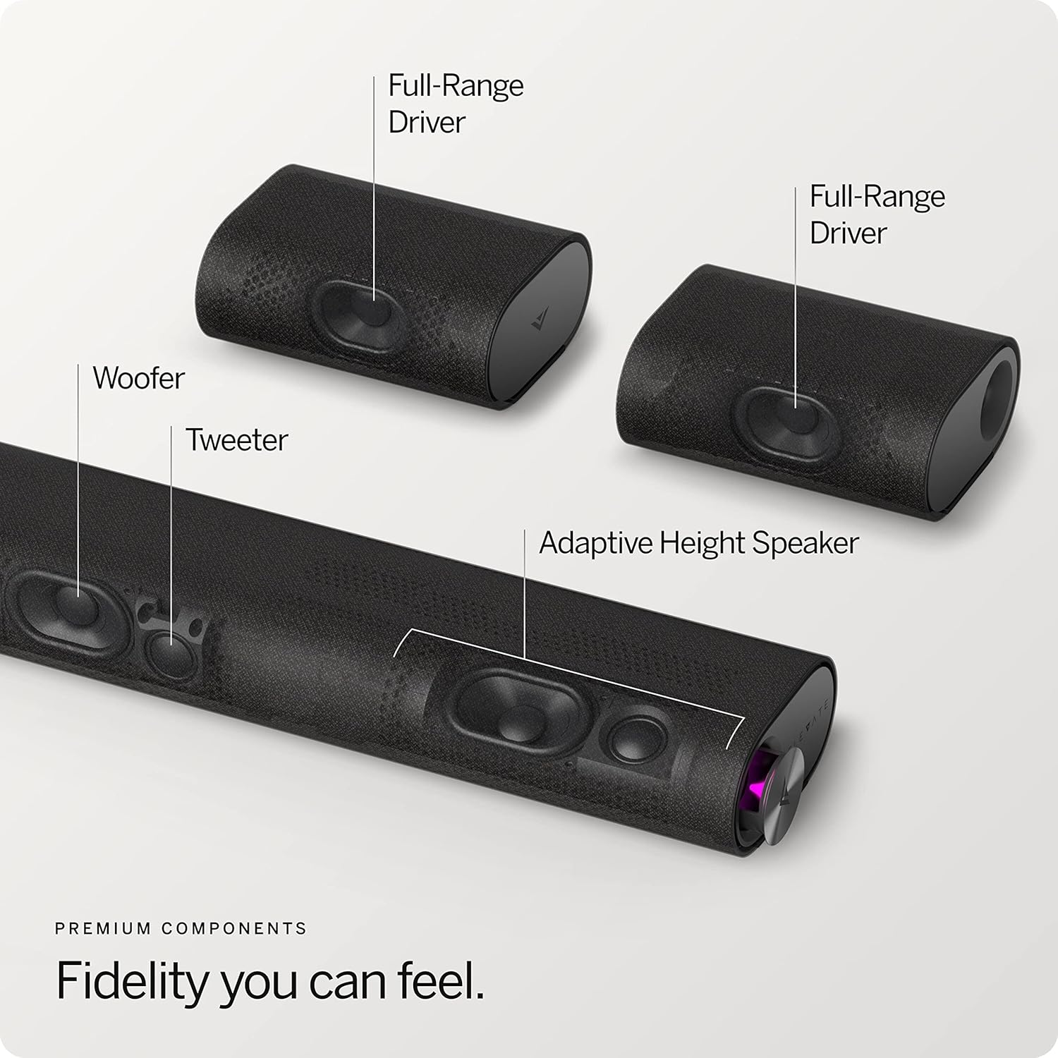 Vizio M512E-K6B-RB 42" 5.1.2 Elevate Soundbar System - Certified Refurbished