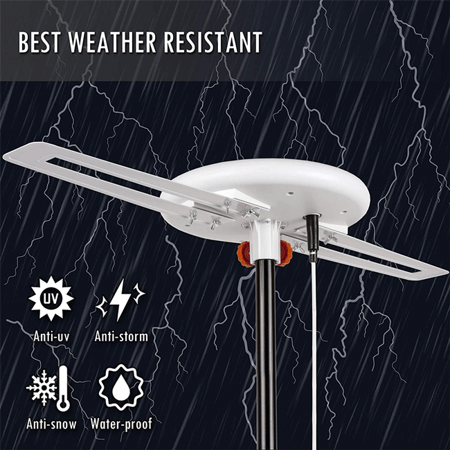 Long Range Amplified Omni Directional Digital HDTV Antenna | 150 Miles