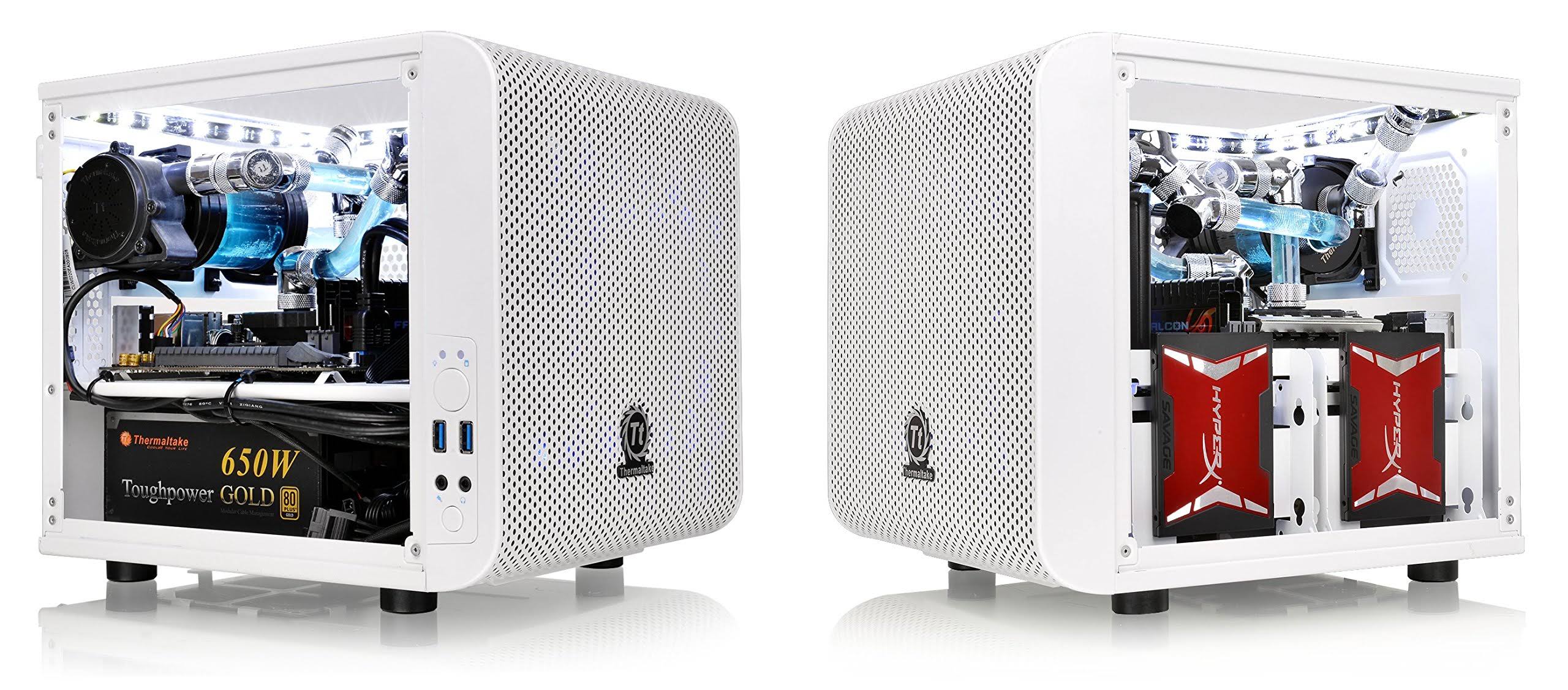Thermaltake CA-1B8-00S6WN-01 Core V1 Snow Edition Mini ITX Chassis