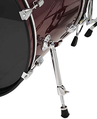Pacific Drums Center Stage Complete Drumkit, 5 Drum Set, Iridescent Black Sparkle, 7x10, 8x12, 14x16 Floor, 16x22 Kick, 5x14 Snare (PDCE2215KTIB)